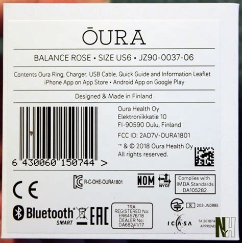 oura ring serial number location
